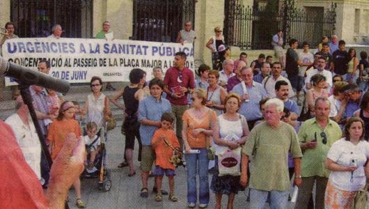 La FAVR participa a la concentració sobre la sanitat pública a Sabadell -Imatge 1-