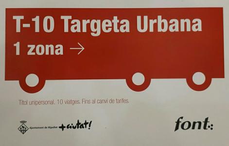 La targeta de transport T-10 Urbana ja està en funcionament -Imatge 1-