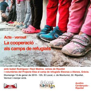 Acte-vermut: "La Cooperaci als camps de refugiats" -Imatge 1-